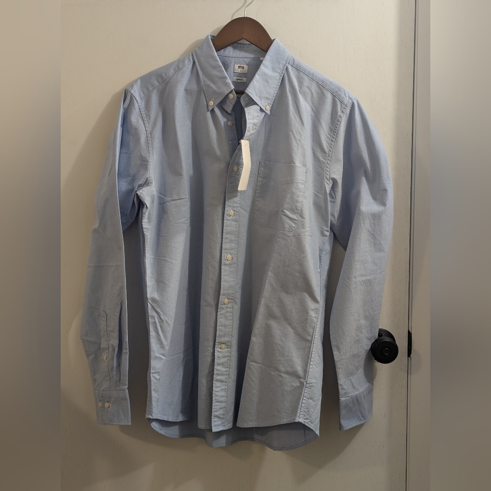 Men's Light Blue Button-Down Shirt
